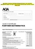 PACKAGE DEAL AQA A-LEVEL MATHEMATICS Question Paper and Mark Scheme 2025