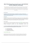 BKAT Med-Surg Exam &lpar;2026&sol;2027&rpar; &ndash; Basic Knowledge Assessment Tool for Medical-Surgical Nursing &vert; Questions with Verified Answers