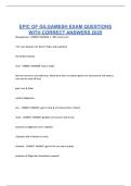 EPIC OF GILGAMESH EXAM QUESTIONS WITH CORRECT ANSWERS 