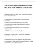 CSI CDT TEST BANK COMPREHENSIVE EXAM PREP WITH 100&percnt; VERIFIED SOLUTIONS 2026