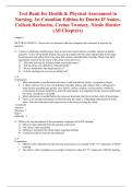 Health and Physical Assessment in Nursing Test Bank Canadian Edition Nursing Assessment Test Bank Amico Barbarito Physical Assessment Test Bank
