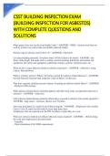 CSST Building Inspection Exam PDF &vert; Asbestos Building Inspection Questions and Answers
