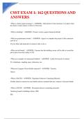 CSST Exam 1 PDF &vert; 162 CSST Questions and Answers Practice Exam