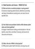 NR668 CEA Final &vert; NR668 Questions and Answers Exam Review