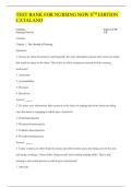 Nursing Now 8th Edition by Josephine M&period; Catalano Test Bank &vert; Comprehensive Exam Questions and Answers for Nursing Exam Preparation
