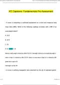 ATI Capstone- Fundamentals Pre-Assessment  NEWEST 2026&sol;2027 ACTUAL EXAM COMPLETE QUESTIONS AND CORRECT DETAILED ANSWERS &lpar;VERIFIED ANSWERS&rpar; &vert;ALREADY GRADED A&plus;&vert;&vert;BRAND NEW&excl;&excl;