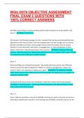 WGU D076 OBJECTIVE ASSESSMENT FINAL EXAM 2 QUESTIONS WITH 100&percnt; CORRECT ANSWERS