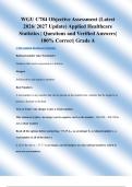 Objective Assessment&ndash;Focused Practice Questions with Verified Answers Covering High-Yield Statistical Concepts