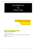 Criminal Justice&colon; An Introduction &lpar;14th Edition&comma; Frank Schmalleger&rpar; Test Bank