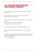 CCI  RCS EXAM QUESTIONS WITH 100&percnt; CORRECT ANSWERS