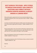 NCCT SURGICAL TECH EXAM - APPLY STERILE  TECHNIQUE EXAM NEWEST 2026 COMPLETE  QUESTIONS AND CORRECT DETAILED  ANSWERS &lpar;VERIFIED ANSWERS&rpar; &vert;ALREADY  GRADED A&plus;&vert;&vert;BRAND NEW&excl;&excl;