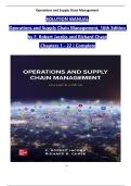 Solution Manual for Operations and Supply Chain Management 16th Edition &ndash; F&period; Robert Jacobs &vert; Worked Solutions