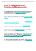 COG170 Cogito Fundamentals Questions And Correct Answers