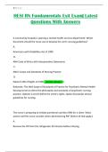 HESI RN Fundamentals Exit Exam&vert; Latest Questions With Answers