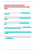 COG170 Cogito Fundamentals Questions And Correct Answers 100&percnt; Pass
