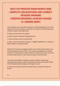 NCCT CST PRACTICE EXAM NEWEST 2026  COMPLETE 190 QUESTIONS AND CORRECT  DETAILED ANSWERS &lpar;VERIFIED ANSWERS&rpar; WITH RATIONALES&vert;ALREADY GRADED  A&plus;&vert;&vert;BRAND NEW&excl;&excl;
