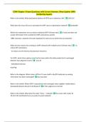 CCNP Chapter 3 Exam Questions with Correct Answers &vert;New Update