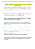 CCNP Switch Final Exam Questions with Correct Answers