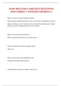 NURS 403 EXAM 1 &lpar;2026-2027&rpar; QUESTIONS AND CORRECT ANSWERS GRADED A&plus;