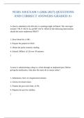 NURS 318 EXAM 1 &lpar;2026-2027&rpar; QUESTIONS AND CORRECT ANSWERS GRADED A&plus;