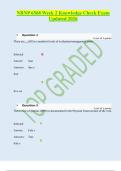 NRNP 6568 Week 2 Knowledge Check Exam Updated 2026