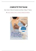 Bates&rsquo; Guide to Physical Examination Test Bank 13th Edition &ndash; Complete Practice Questions & Answers for Nursing Students