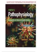 Porth&rsquo;s Pathophysiology&colon; Concepts of Altered Health States &lpar;11th Edition&rpar; &ndash; Test Bank by Tommie L&period; Norris &vert; Practice Questions