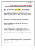 CSAF 2025 Questions and Answers &vert; Verified Correct Answers