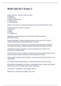 NUR-120-ALT Exam 1 Questions with  Accurate Answers