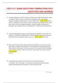 CPCU 551 Exam Questions Compilation 2025 Questions and Answers &vert; Verified