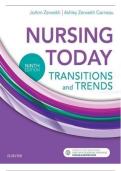 Test Bank for Nursing Today&colon; Transition and Trends&comma; 9th Edition &ndash; Zerwekh