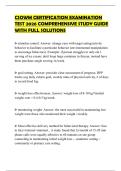 CSOWM CERTIFICATION EXAMINATION TEST 2026 COMPREHENSIVE STUDY GUIDE WITH FULL SOLUTIONS