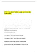 NYC FSD TEST WITH ALL NEEDED TO PASS 100&percnt;&period;