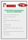 PC707-Module 2 Exam Questions with Answers 100&percnt; PASS