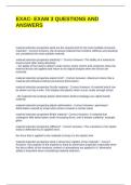 EXAC- EXAM 3 QUESTIONS AND ANSWERS &vert; LATEST UPDATE &vert; GRADED A