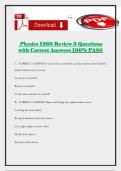 Physics 1260 Review 3 Questions with Correct Answers 100&percnt; PASS