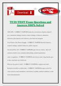 TCIS TEST Exam Questions and Answers 100&percnt; Solved