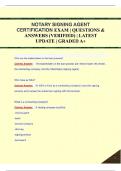 NOTARY SIGNING AGENT Exam &vert;QUESTIONS & ANSWERS&vert; already graded A&plus; &lpar;COMPLETE BUNDLE&rpar; UPDATED&excl;&excl;&excl;