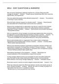 WGU - D357 QUESTIONS & ANSWERS