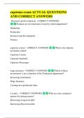 capstone exam ACTUAL QUESTIONS  AND CORRECT ANSWERS