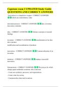 Capstone exam 2 UPDATED Study Guide  QUESTIONS AND CORRECT ANSWERS 