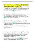 Capstone Exam 3 ACTUAL QUESTIONS  AND CORRECT ANSWERS 