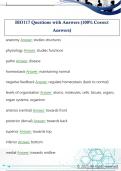 BIO117 Questions with Answers &lpar;100&percnt; Correct  Answers&rpar;