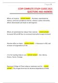 CCRP Complete Study Guide 2025 Questions and Answers &vert; Verified Correct