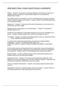 HRM 6622 FINAL EXAM QUESTIONS & ANSWERS