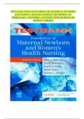 TEST BANK FOR FOUNDATIONS OF MATERNAL-NEWBORN  AND WOMEN&rsquo;S HEALTH NURSING 8TH EDITION BY  MURRAY&vert;ALL CHAPTERS &vert; ANSWERS WITH RATIONALES  NEWEST VERSION 