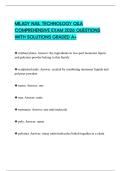 MILADY NAIL TECHNOLOGY Q&A COMPREHENSIVE EXAM 2026 QUESTIONS WITH SOLUTIONS GRADED A&plus;
