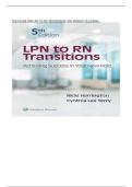 TEST BANK FOR LPN to RN Transitions&colon; Achieving Success in your New Role 5th Edition by Nicki Harrington &comma; Cynthia Lee Terry COMPLETE GUIDE WITH RATIONALES 100&percnt; VERIFIED A&plus; GRADE ASSURED&excl;&excl;&excl;&excl;&excl;&excl;NEW LATEST UPDATE&excl;&excl;&excl;&excl;&excl;