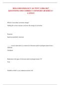 DELGADO BIOLOGY 141 TEST 3 2026-2027 QUESTIONS AND CORRECT ANSWERS GRADED A&plus; LATEST