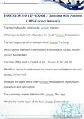 HONDROS BIO 117 - EXAM 3 Questions with Answers  &lpar;100&percnt; Correct Answers&rpar; 